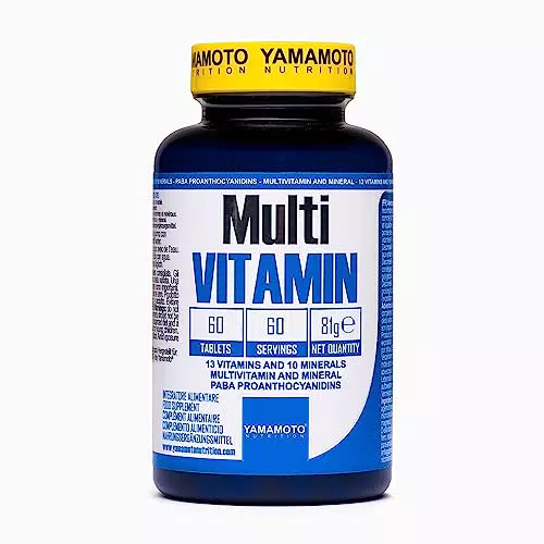 YAMAMOTO Nutrition, Multi VITAMIN 60 Compresse, Integratore Alimentare con Vitamine e Minerali