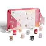 Yankee Candle Set regalo, 12 giorni di positività, 12 candele votive profumate e supporto votivo in confezione regalo