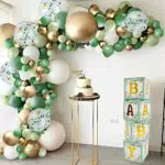 93 pezzi Kit ghirlanda palloncino verde salvia, arco palloncino verde salvia