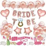 Addio al nubilato, Bride To Be Palloncini di decorazione addio al nubilato in oro rosa