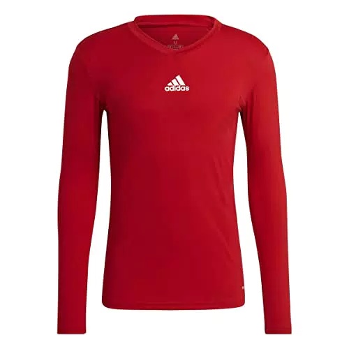 adidas Base Tee, Maglia Lunga Uomo, Team Power Red, 2XL