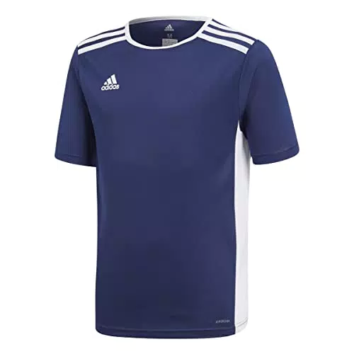 adidas Entrada 18 Jersey, Maglia Unisex Bambini, Dark Blue/White