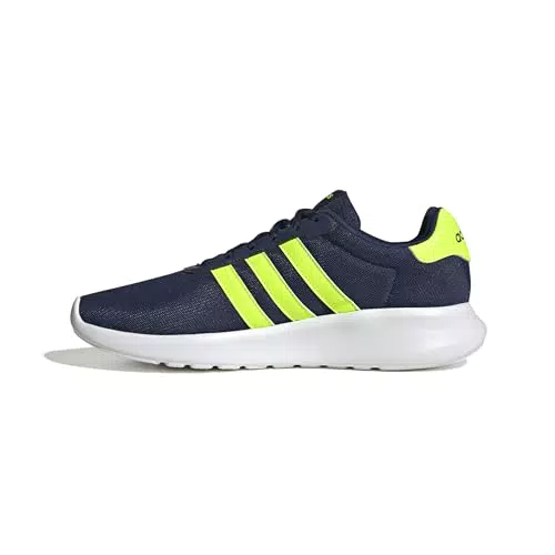adidas Lite Racer 3.0 Shoes, Sneaker Uomo, Dark Blue Lucid Lemon Lucid Lemon