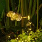 ALLILUYAA Lampade Annaffiatoio Solari da Giardino, Impermeabile Luci LED Solari Esterno in metallo