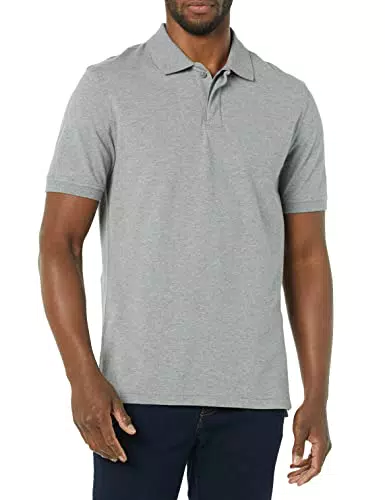 Amazon Aware Polo a Maniche Corte in piqué di Cotone Leggero Uomo