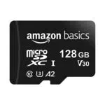 Amazon Basics MicroSDXC, 128 GB, con Adattatore SD, A2