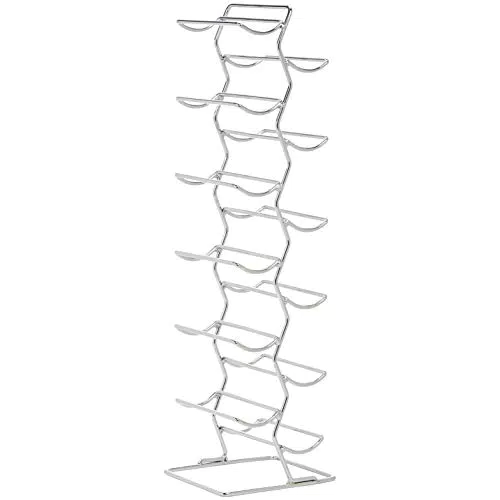 Amazon Basics - Portabottiglie di vino cromato dal design moderno