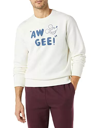 Amazon Essentials Disney, Marvel, Star Wars Felpa Girocollo in Pile Uomo