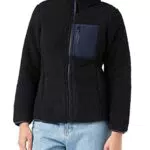 Amazon Essentials Giacca A Lupetto con Cerniera Integrale E Maniche Lunghe in Sherpa con Orlo in Tessuto Donna