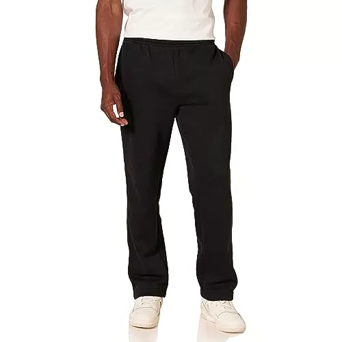Amazon Essentials Pantaloni Sportivi in Pile Uomo, Nero