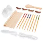 Amazy - Set per sushi per principianti con tappetino in bambù