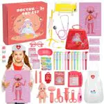 Anpro Set Medico per Bambini, Set di 44 Giocattoli Finto Dottore