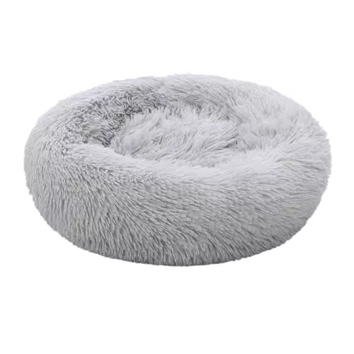 Aoresac Cuccia Gatto Cane Cuccia per Cani Gatto Interno Morbida Rotondo Grande Letto Peluche Ultra-Morbido Antiscivolo Lavabile