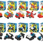Apostrophe Games 10 in 1 Swat Camion dei pompieri Blocco di costruzione Set Dieci individualmente in scatola Giocattoli per bomboniere