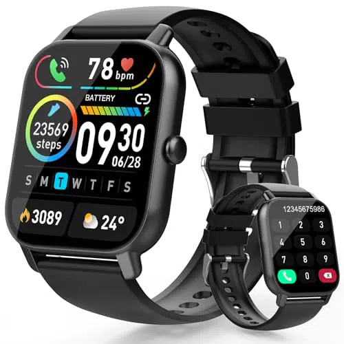 Aptkdoe Smartwatch Uomo Donna, 1, 85" HD Schermo Tattile Orologio Smartwatch con 112 Modalità Sportive