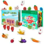 Ark miido Libro Tranquillo per i più Piccoli Montessori Libro Occupato per i Bambini per sviluppare Le capacità di apprendimento Libro educativo Regali per Ragazzi Ragazze 3+