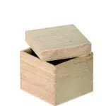 Artemio VIBB19 Cubo in Legno, 12 x 12 x 12 cm