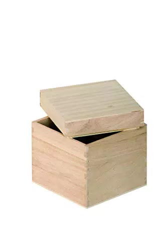 Artemio VIBB19 Cubo in Legno, 12 x 12 x 12 cm