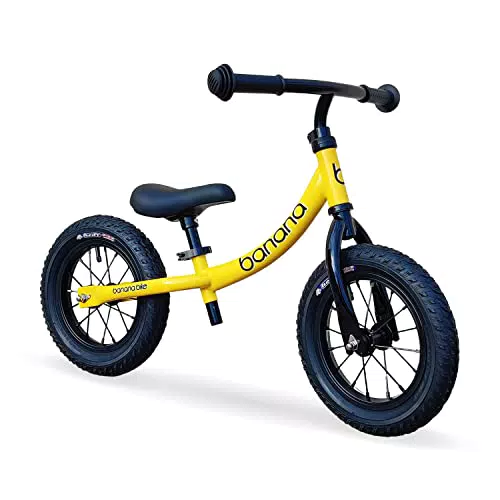 Banana Bike & LAVA Sport Banana GT Balance Bike - Senza Pedali - 2 a 5 Anni - Manubrio e Sedile Regolabili - Alluminio