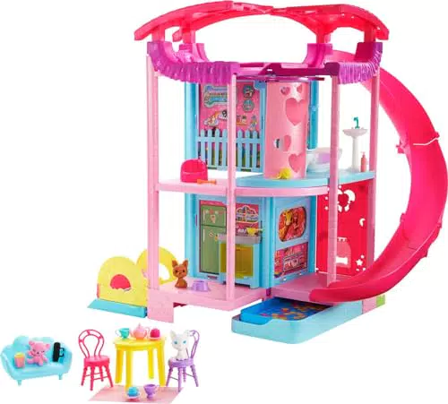 Barbie - La Casa dei Giochi di Chelsea, playset con 2 cuccioli