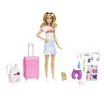Barbie - Set da viaggio Malibu, Bambola e accessori