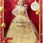 Barbie Signature - Barbie Magia delle feste 2023, bambola da collezione con capelli biondi e abito dorato