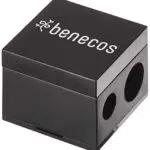 Benecos - natural beauty 90597 - temperino doppio per matite cosmetiche - con spatola di pulizia integrata