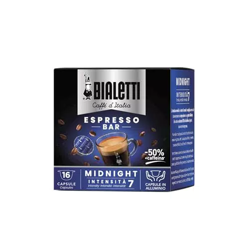 Bialetti Caffè d'Italia, Box 16 Capsule, Midnight, Intensità 7