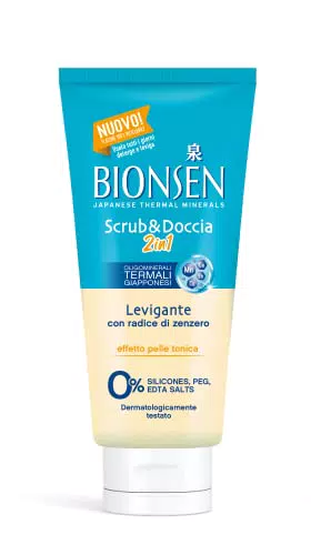 Bionsen, Scrub& Doccia 2in1, 6 x 300 ml, Scrub e Bagnodoccia Levigante