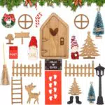 Birshe Porta degli Elfi Natale, 25 Pezzi Porta Elfo Natale Kit