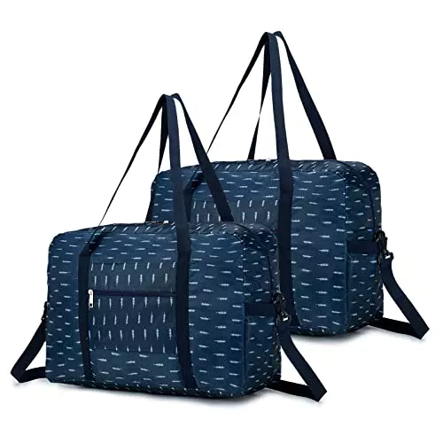 BKAZV 2X Bagaglio a Mano 40x20x25 Ryanair Borsone da Viaggio Pieghevole Borsa Ryanair Borsa Palestra Borsa da Viaggio Borsone Palestra Valigia Campeggio Borsone Valigia Borsa a Mano