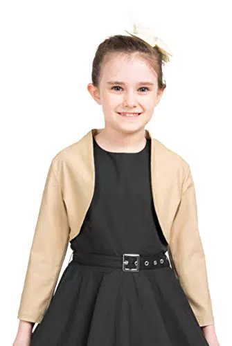 BlackButterfly Bambini su Misura Bolero Ragazze Manica 3/4