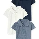 C&A Bambini Polo Confezione Multipla: 3 Pezzi al Prezzo di 1 Bianco Crema 80