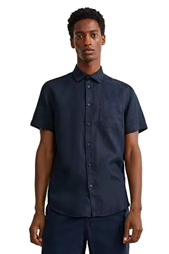 C&A Uomo Camicia Blu Scuro