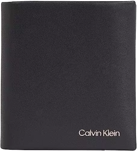 Calvin Klein Concise Trifold, Portafogli Uomo, CK Nero