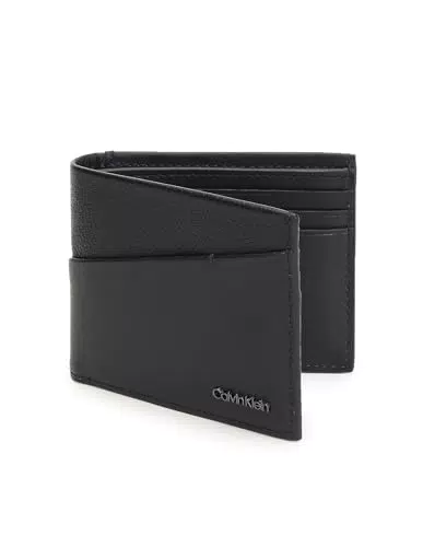 Calvin Klein Diagonale Bifold 6cc W/Bill, Portafogli Uomo