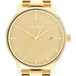 Calvin Klein Orologio Analogico al Quarzo da Uomo con Cinturino in Acciaio Inossidabile Dorato - 25200056