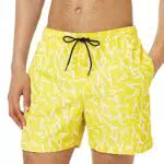 Calvin Klein Pantaloncino da Bagno Uomo Lungo, Giallo