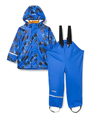 CareTec Tuta Impermeabile Unisex per bambini, blu, 10 anni