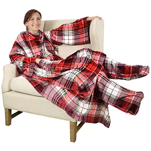 Catalonia Classy coperta in pile con maniche e piedi