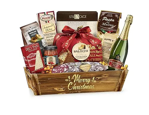 Cesto Natalizio "Le Tradizioni" con specialità gastronomiche in Confezione Regalo per Natale