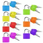 Chudian 7 Pezzi Piccolo Lucchetto Colorato con Chiave Mini Lucchetto Colorato per Borsa Armadietto Valigia Zaino Cassetto