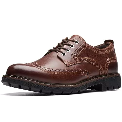 Clarks Batcombe Far, Oxford Uomo, Dark Tan Lea