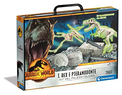 Clementoni Jurassic World 3 Dominion-T-Rex E Pteranodonte-Dinosauri