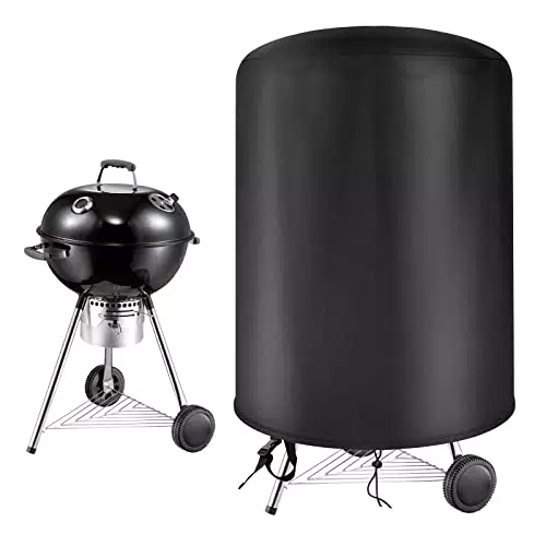 Copertura Barbecue Da Esterno ZAKAZAKA Copertura BBQ Rotonda copertura rotonda per griglia da giardino 420D 70 * 70C