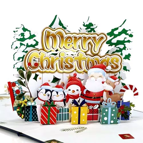 CUTPOPUP Merry Christmas - Biglietti Natale, Biglietto Natale