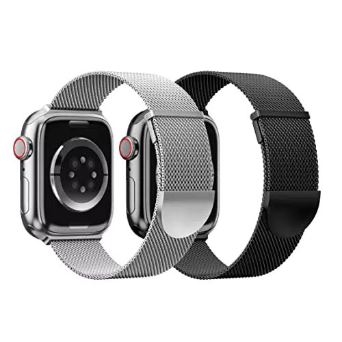DigiHero 2 Pack in metallo compatibile con Apple Watch 38mm 40mm 41mm 42mm 44mm 45mm 49mm cinturino per donne uomini