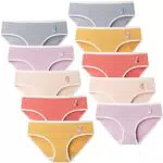 Domee Mutande Intimo Cotone Slip Ragazza Confezione da 10 Cartone Animato 11-13 Anni