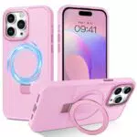 DUEDUE Cover Magnetica per iPhone 14 Pro 6.1, Custodia per iPhone 14 Pro Case con Supporto Pieghevole ad anello