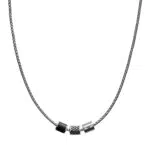 Emporio Armani Collana Per Uomo, 52, 5 Cm Collana In Acciaio Inossidabile